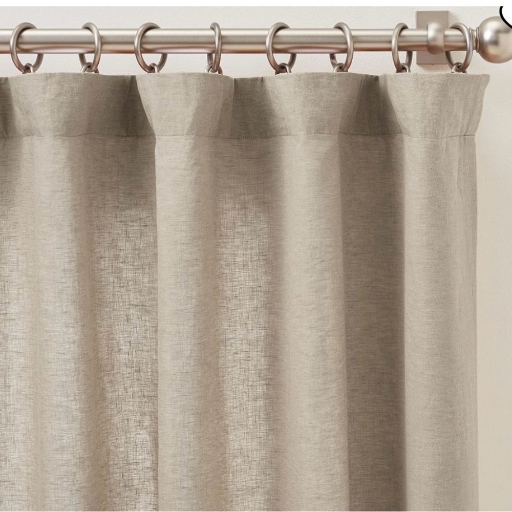 Pottery Barn Belgian Flax Linen Curtains NWT - Set of 2